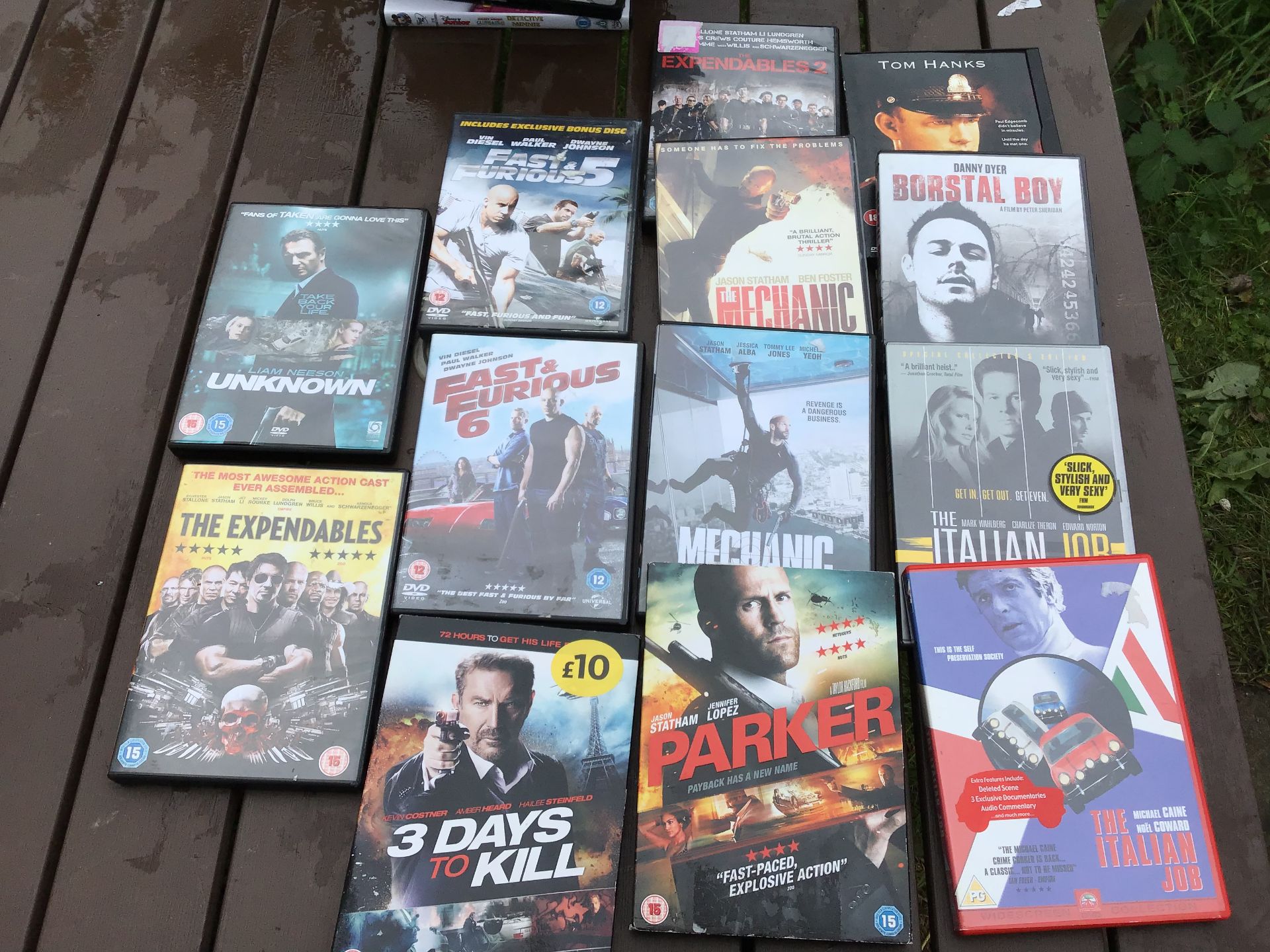 Action movie DVD job lot