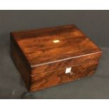 Antique Rosewood Jewellery Box.