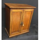Antique Edwardian inlaid mahogany smokers cabinet.
