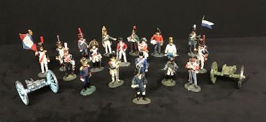 Vintage Toy collection of painted metal soldiers by 'Delprado'