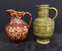 Two Vintage ceramic glazed jugs