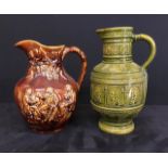 Two Vintage ceramic glazed jugs