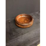 An antique fruit bowl turned in Elm.