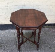 Antique Victorian mahogany side table.