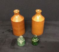 Antique Set of four ink bottles