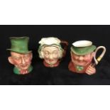 A set of three Vinatge 'Beswick' Toby Jugs