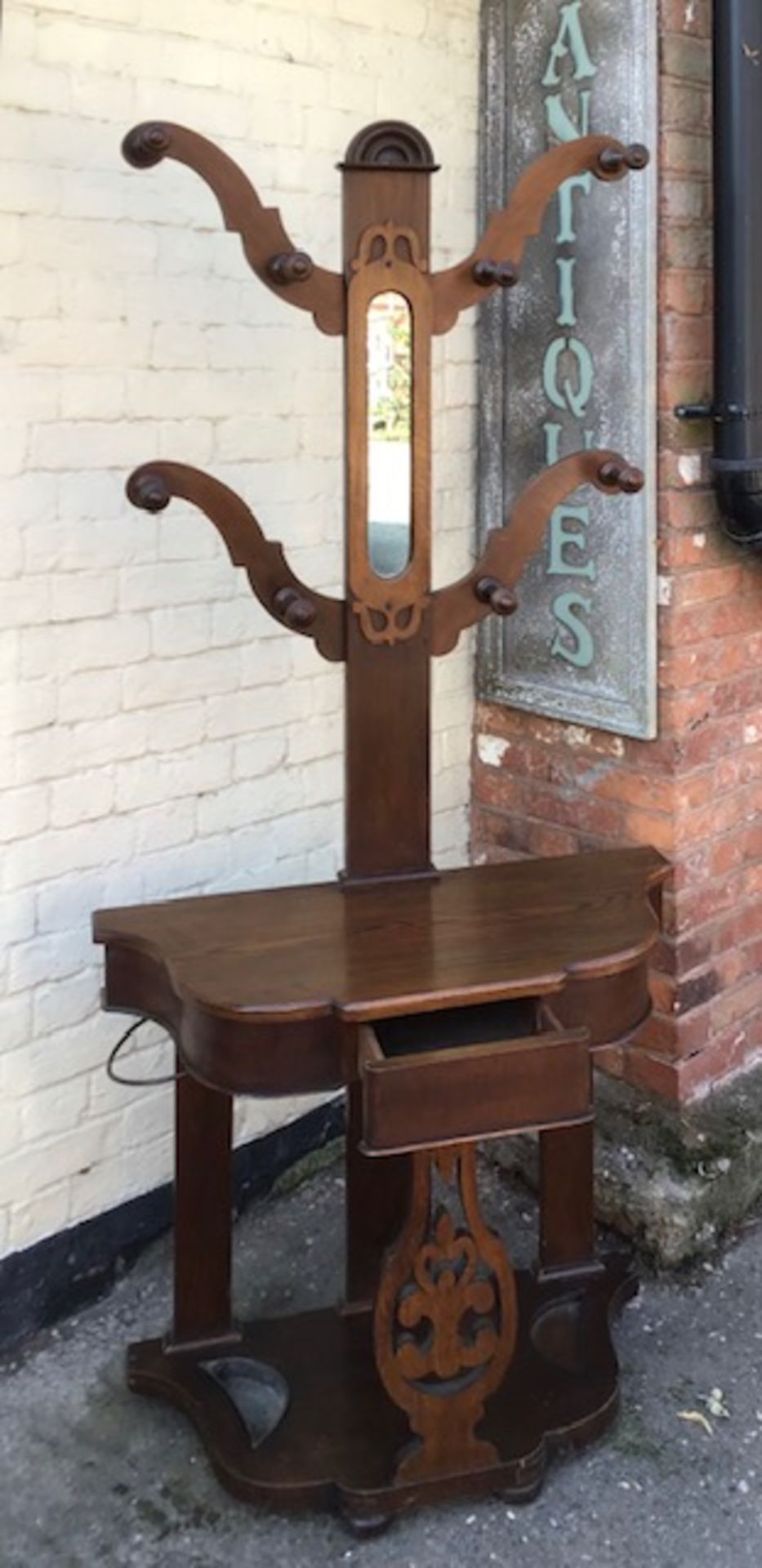 An antique coat stand. - Image 2 of 2