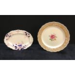 2 x antique meat plates