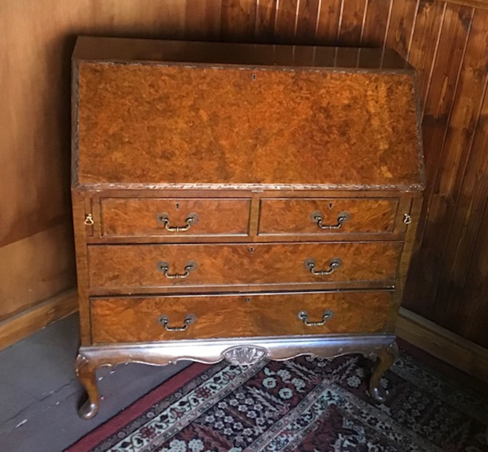 A 20th century drop front bureau