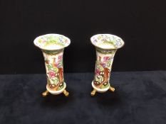 A pair of antique Spode Vases (a/f)