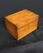 Antique Victorian oak despatch box.