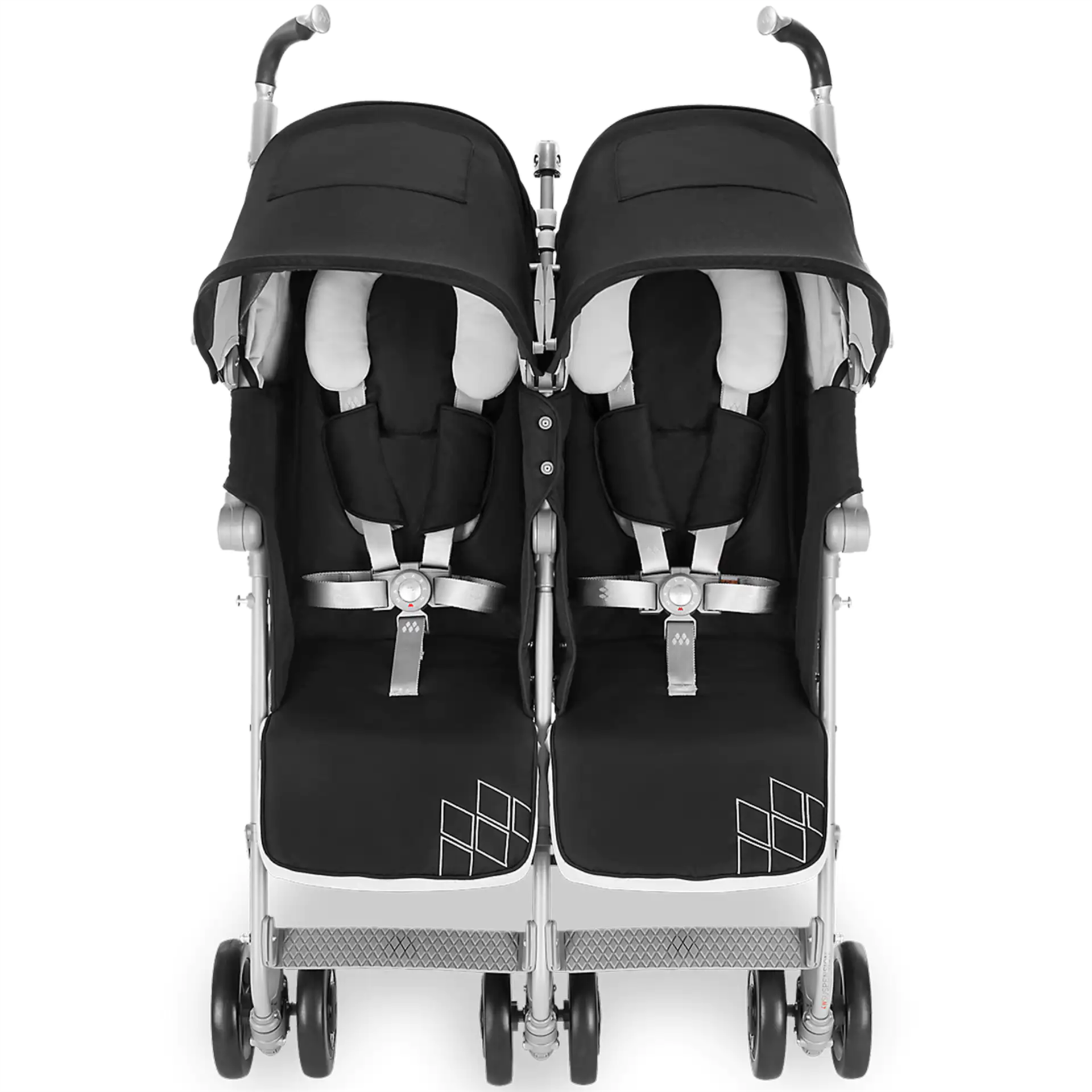 Maclaren Pushchair Twin Techno Black Built For Comfort/Performance For 2 Rrp £450 - Image 4 of 7