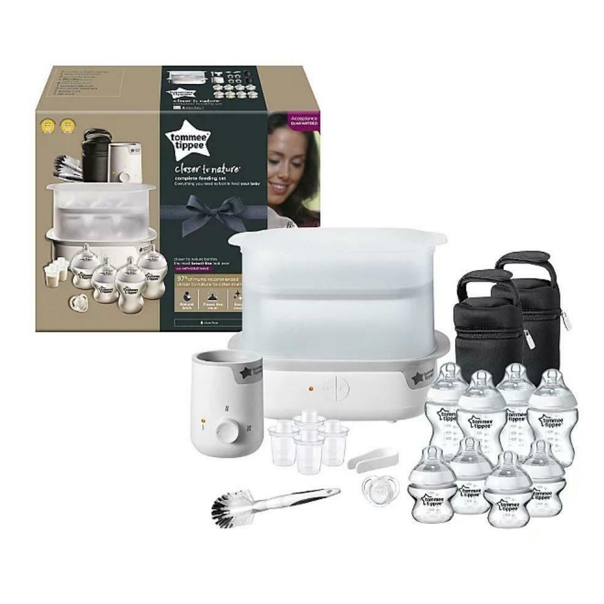 Tommee Tippee Closer To Nature Complete Baby, Child Feeding Set White Rrp £130