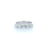 18ct White Gold Claw Set Semi Eternity Diamond Ring 1.32 Carats