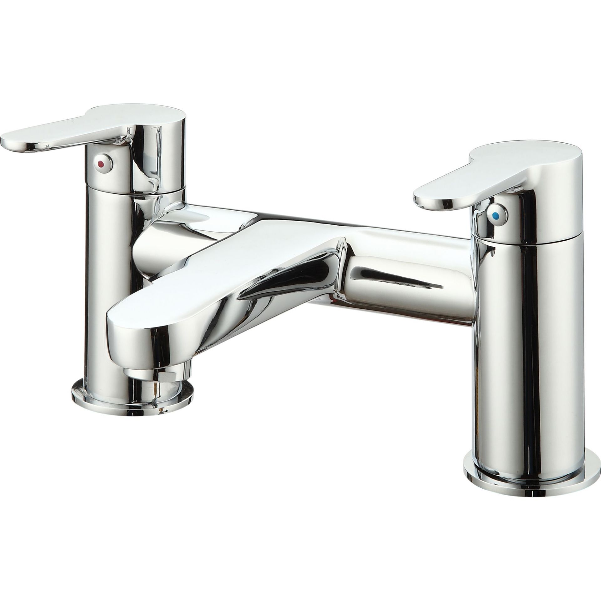 (REF1) Lecci Chrome-plated Bath Mono mixer Tap. This contemporary style chrome bath mixer from ...