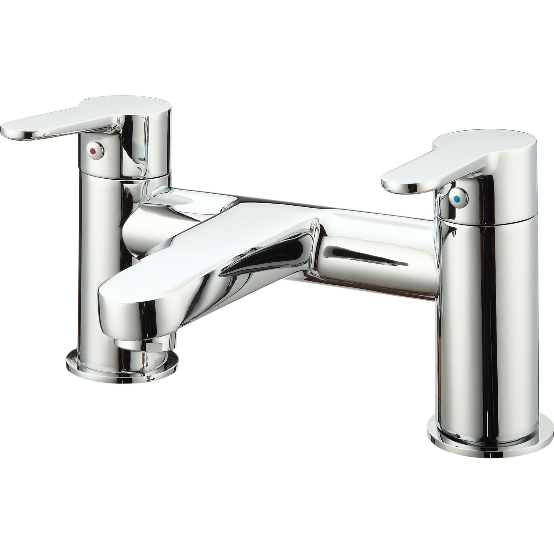 (Q17) Lecci Chrome-plated Bath Mono mixer Tap. This contemporary style chrome bath mixer from t...