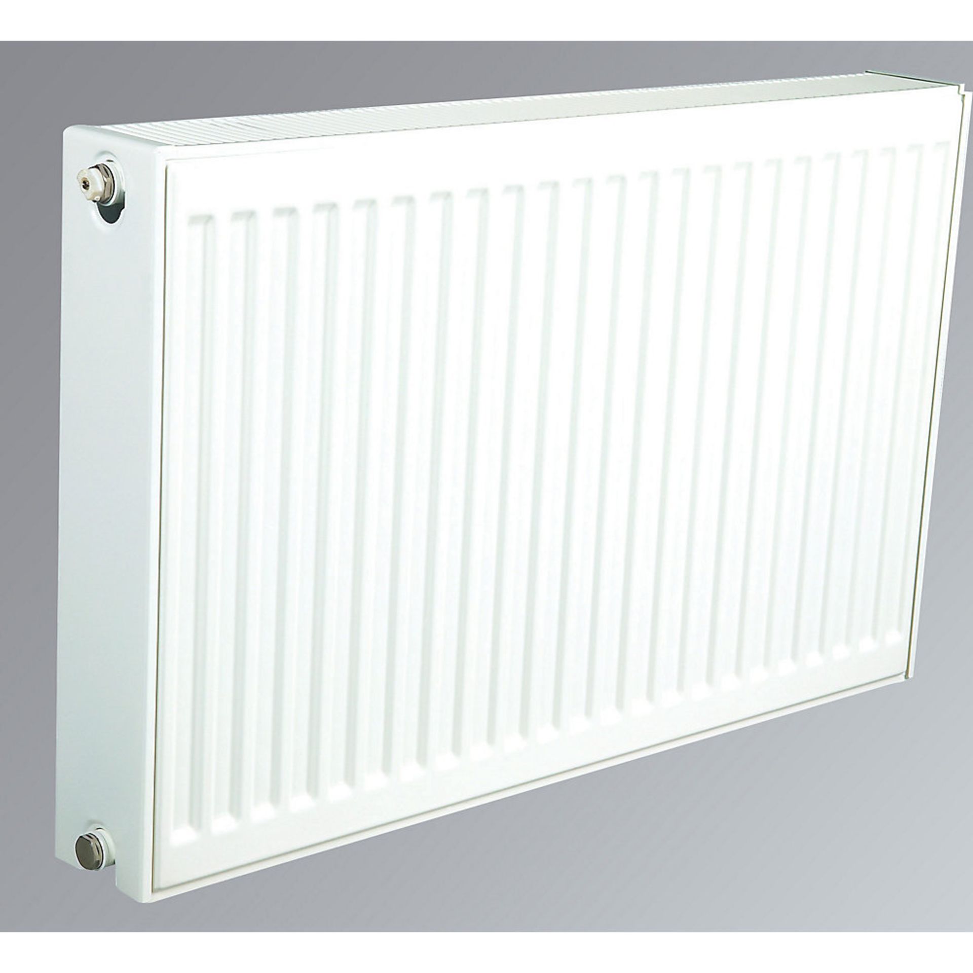 (REF17) KUDOX PREMIUM TYPE 22 DOUBLE-PANEL DOUBLE CONVECTOR RADIATOR 600 X 900MM WHITE. Horizon... - Image 2 of 2