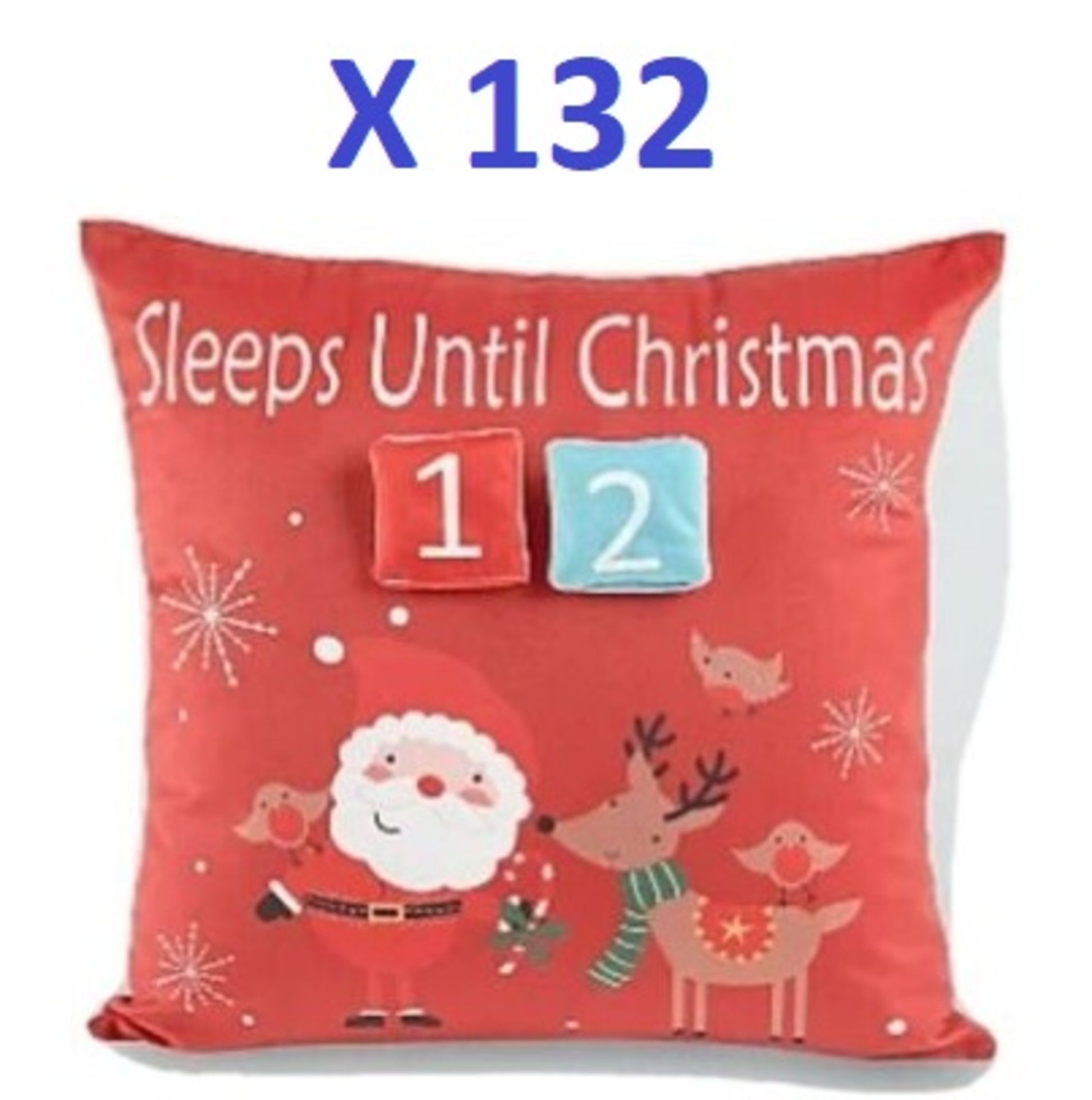 132 x Super-Soft Christmas Cushions RRP £1318