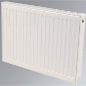 (REF4) KUDOX PREMIUM TYPE 21 DOUBLE-PANEL PLUS SINGLE CONVECTOR RADIATOR 600 X 500MM WHITE. Hor...