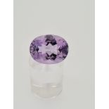 Amethyst oval cut gems stone