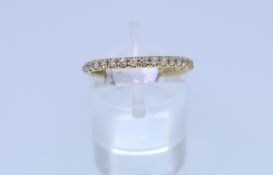 18k Yellow Gold Diamond Eternity Ring