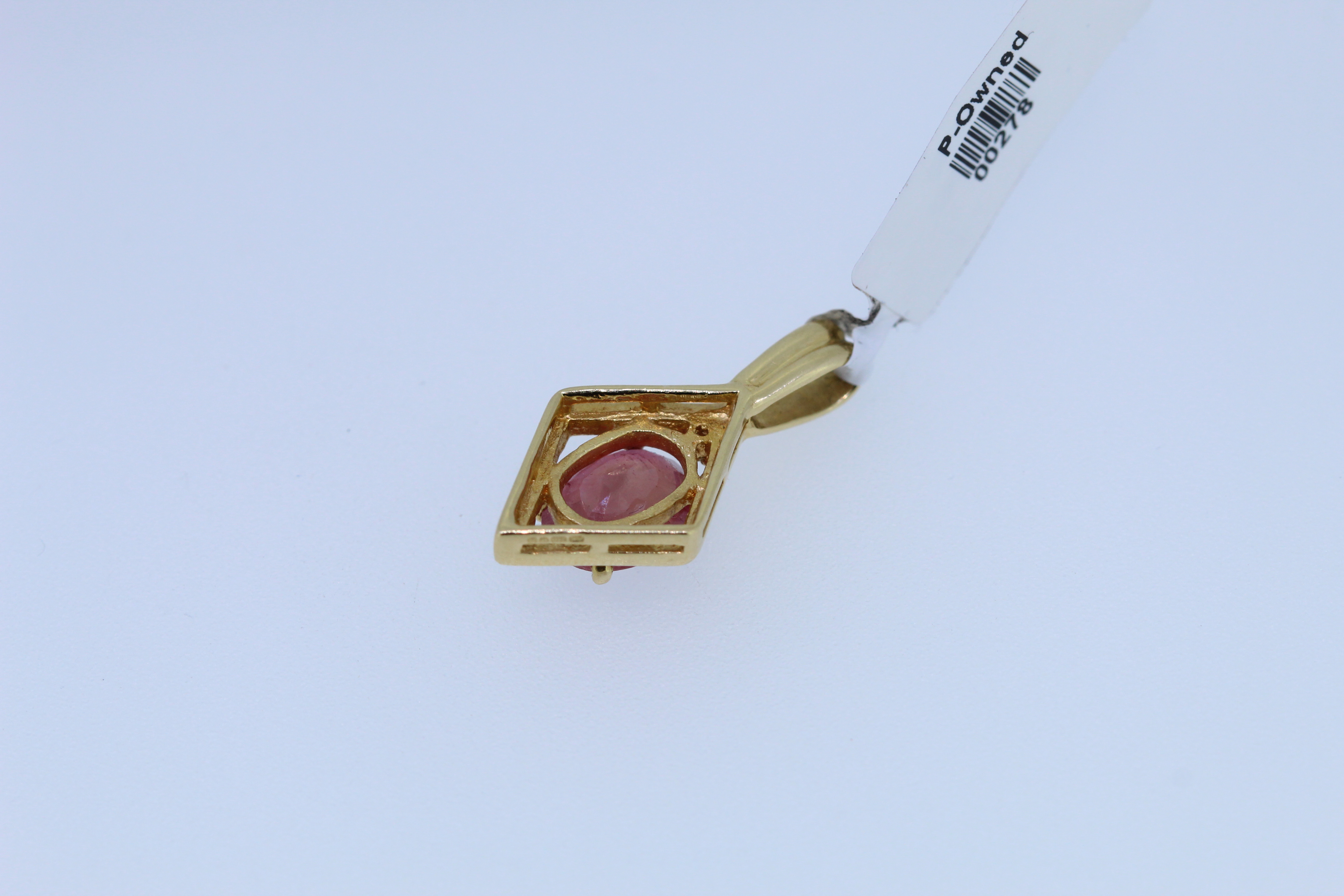 18ct Yellow Gold Ruby Pendant - Image 2 of 2