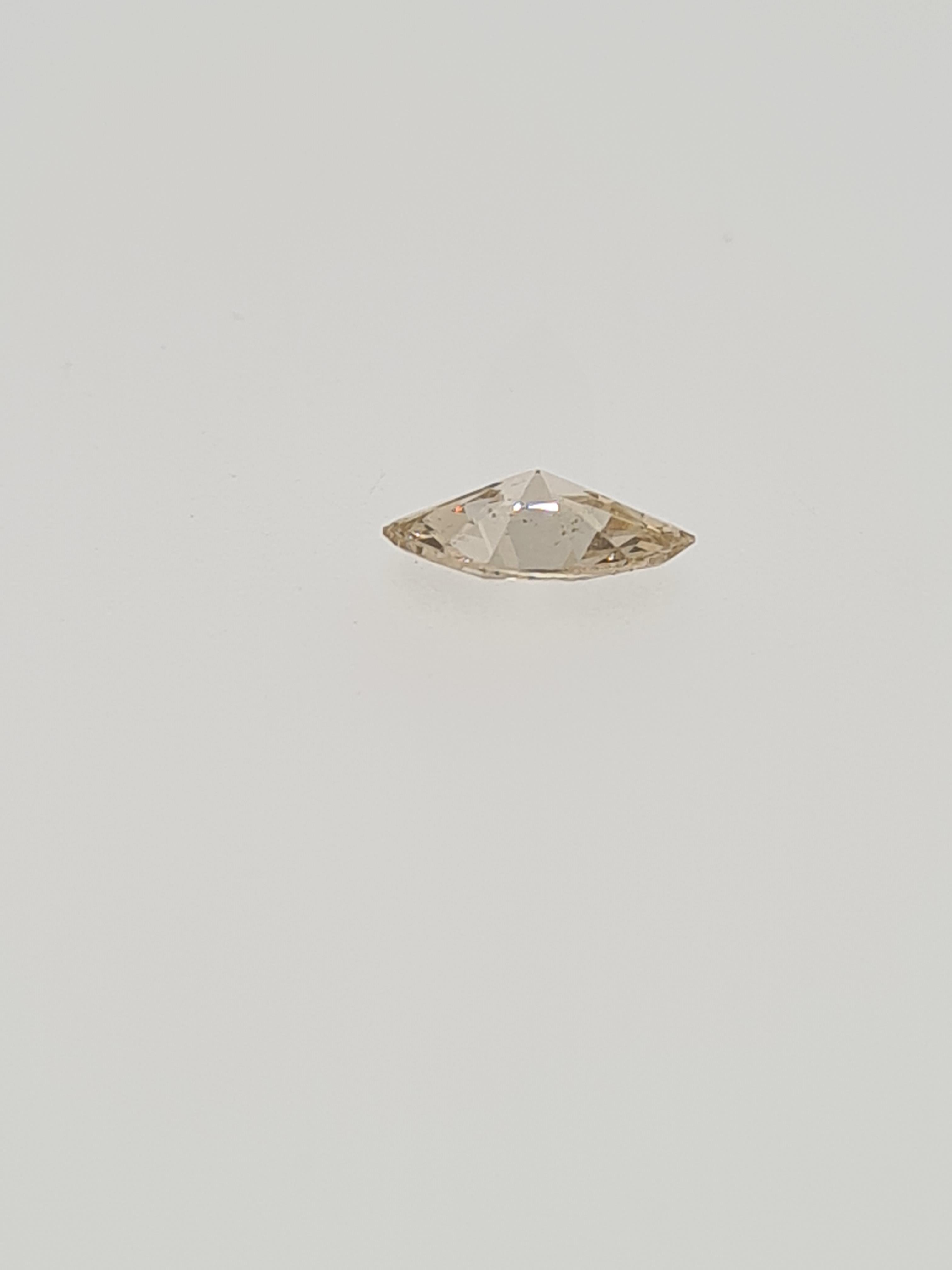 Cognac marquise cut diamond - Image 3 of 6