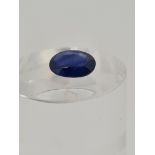 Oval cut sapphire gem stone