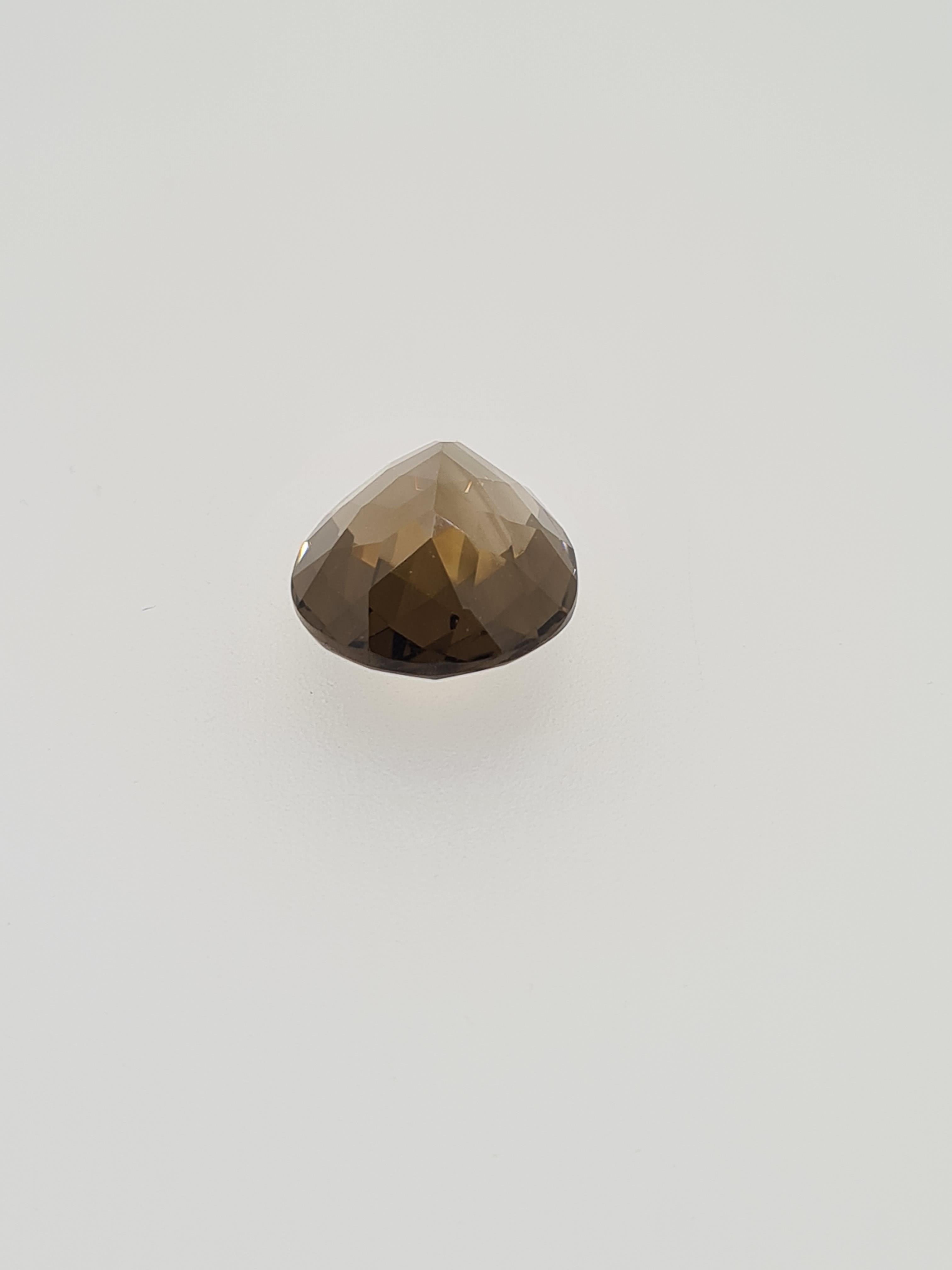 Smokey qaurtz pear cut gem stone - Image 3 of 4