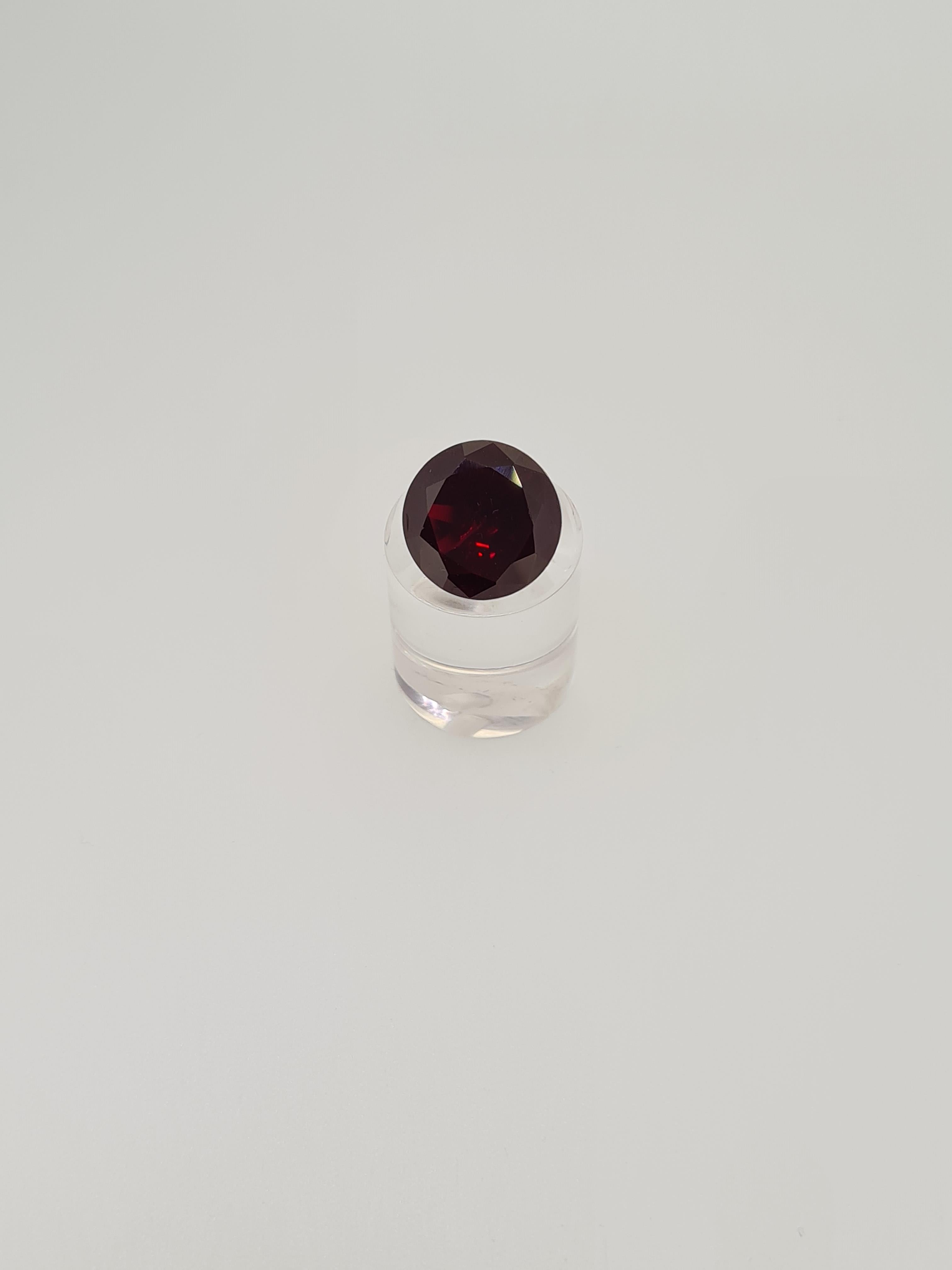 Garnet round cut gem stone - Image 3 of 6