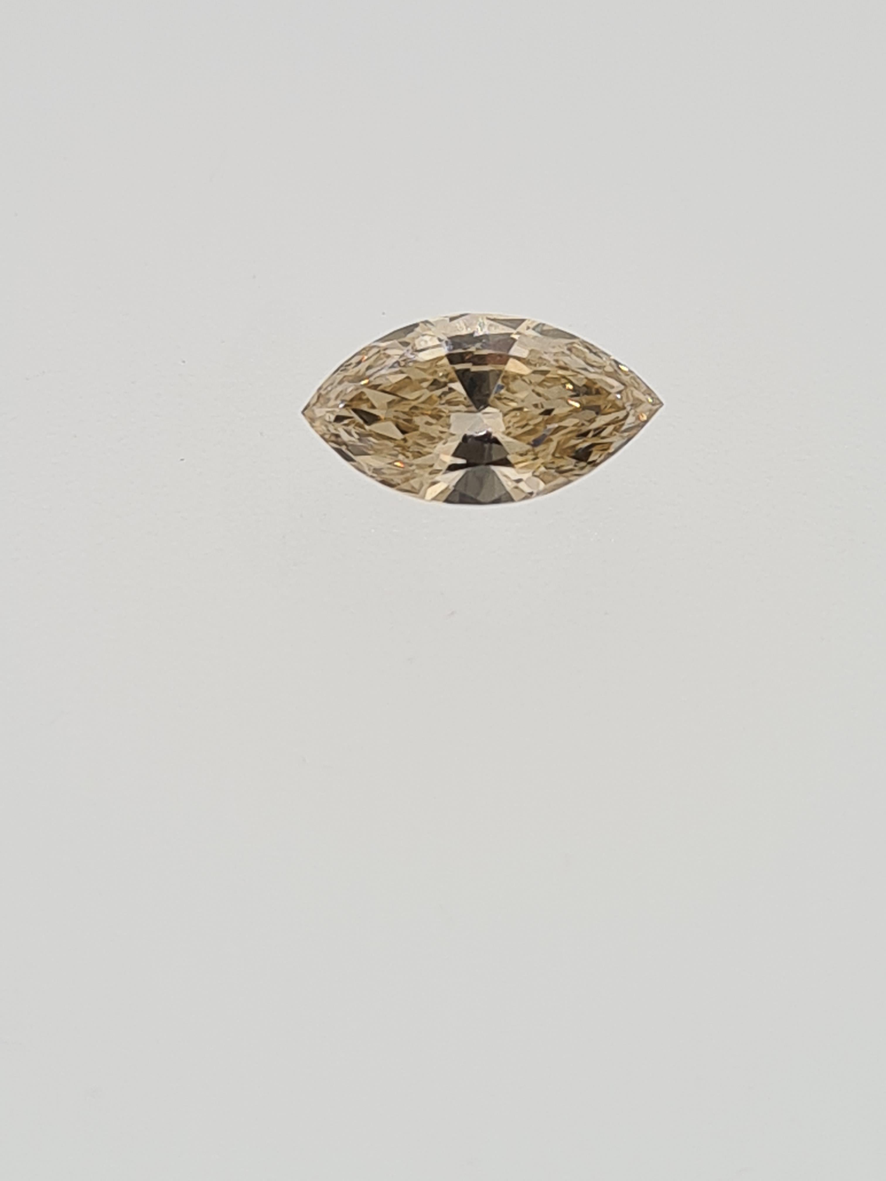 Cognac marquise cut diamond - Image 4 of 6