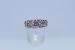 14ct White Gold Diamond Eternity Band