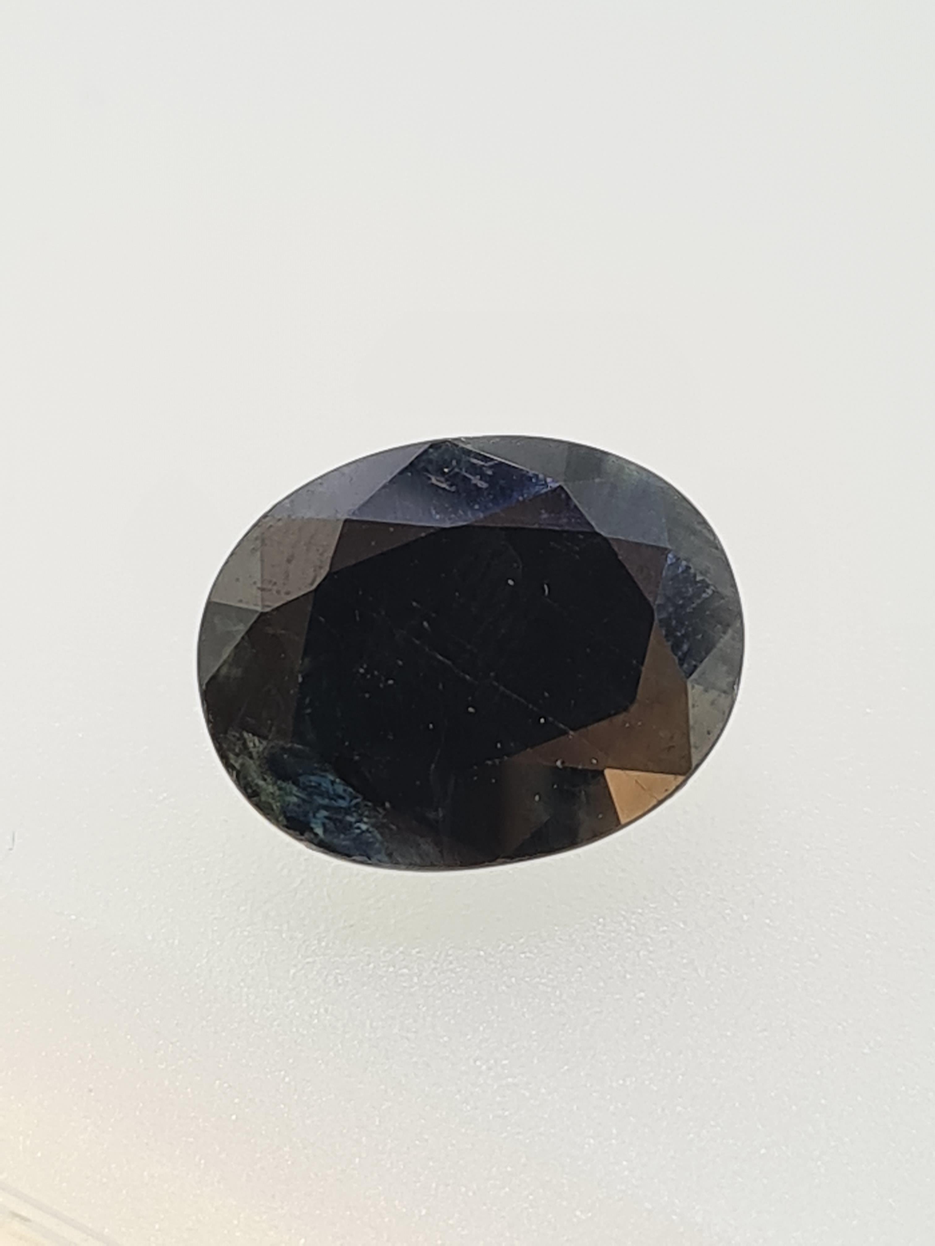 Sapphire oval cut gem stone - Image 4 of 4