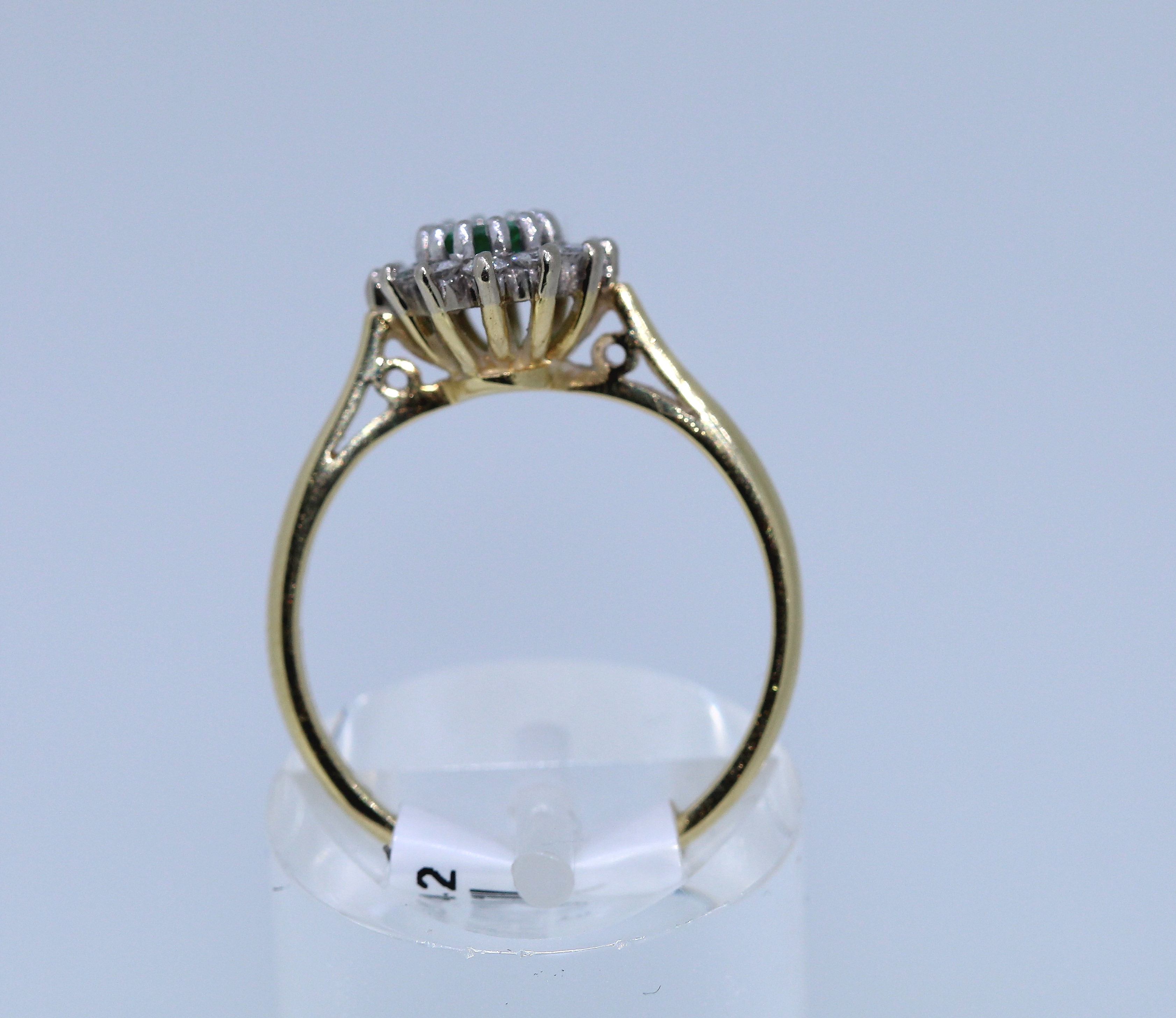 18k Emerald And Diamond Ring - Image 3 of 3