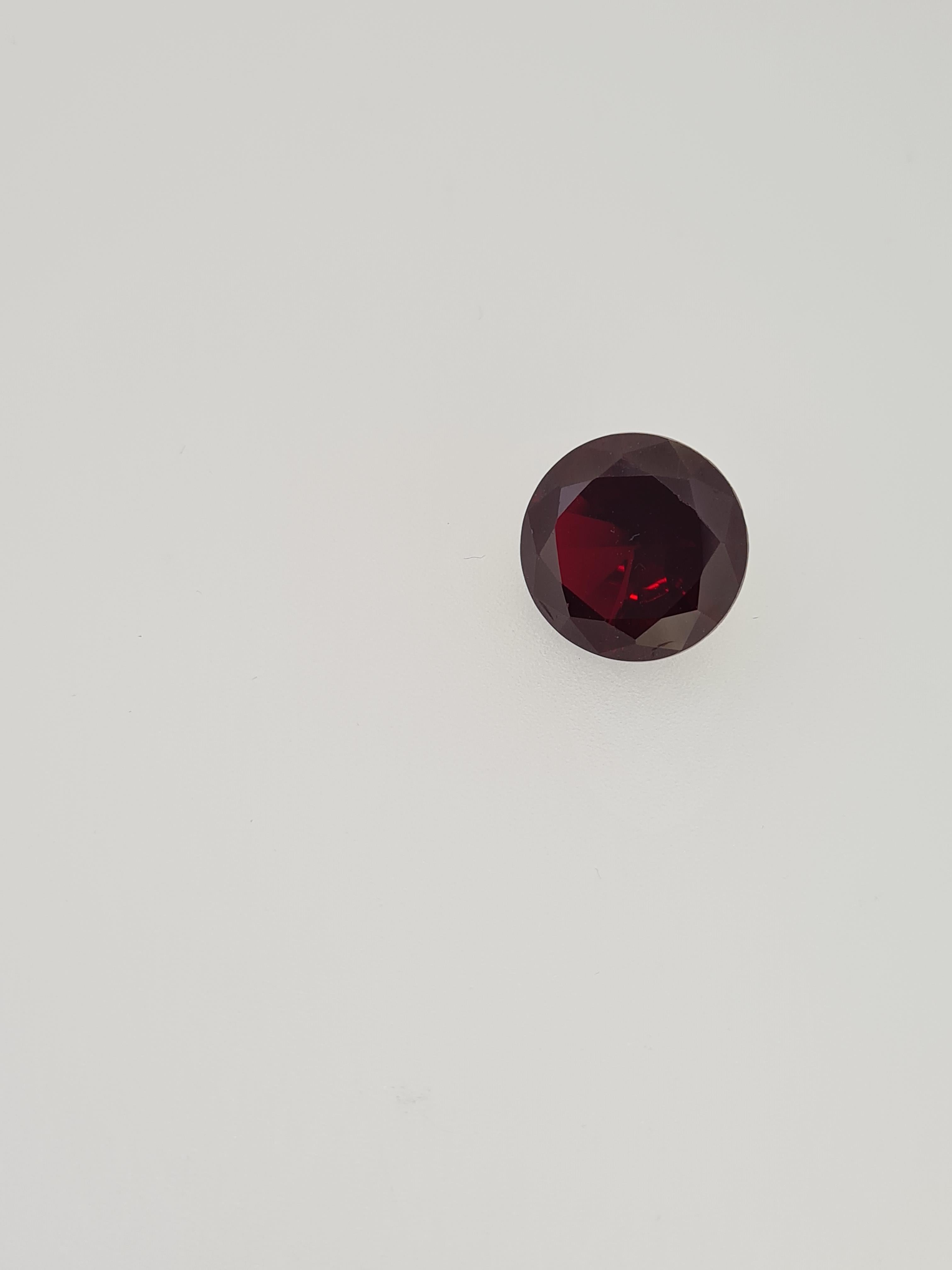 Garnet round cut gem stone - Image 6 of 6