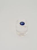 Sapphire oval cut gem stone