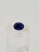 Tanzanite oval cut gem stone