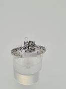 18ct white gold diamond ring