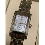 Longines belle amore ladies MOP dial and diamond set watch