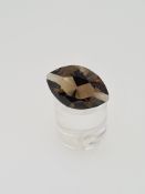 Smokey quartz marquise cut gem stone