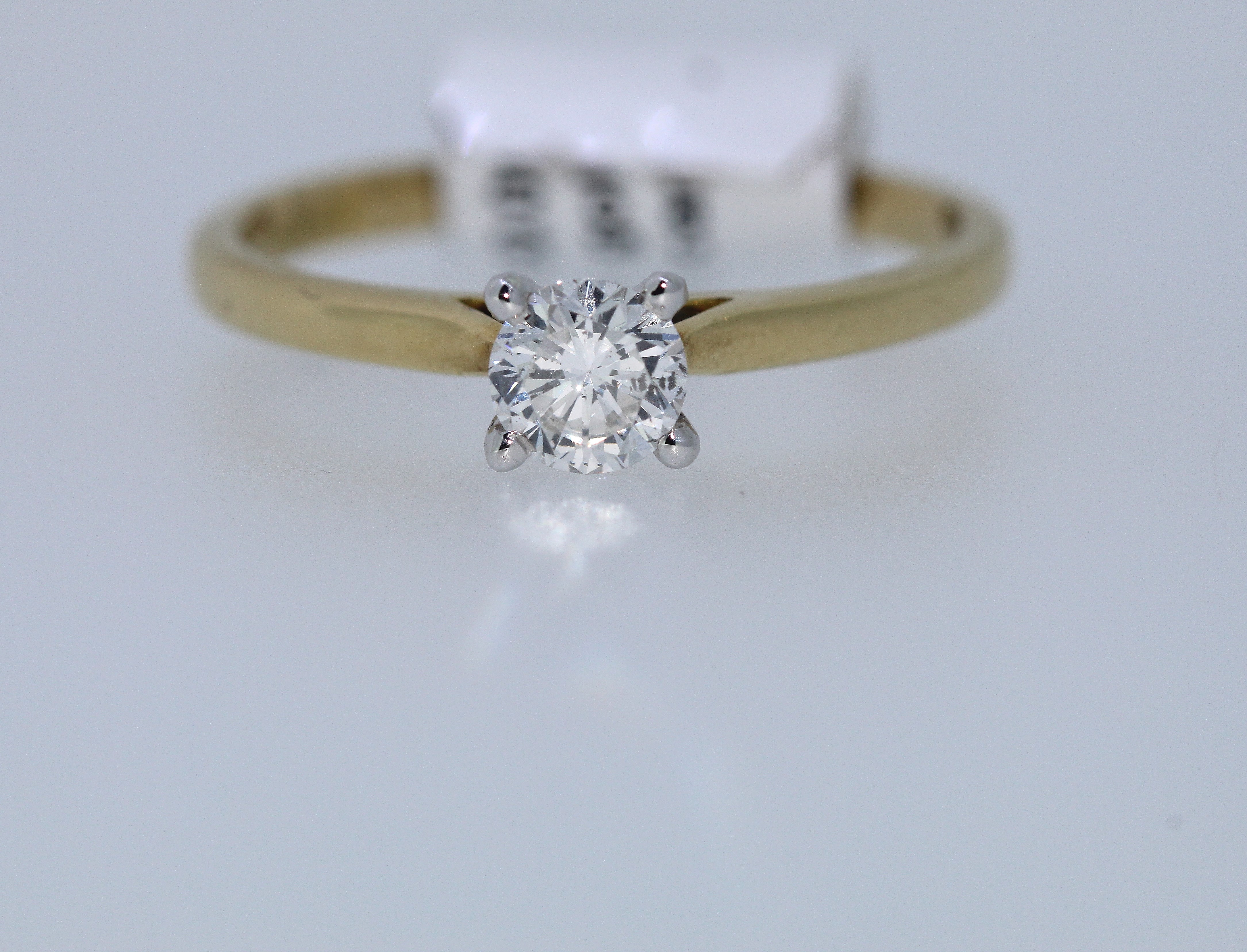 18k Yellow Gold Diamond Solitaire Ring - Image 3 of 5