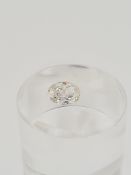 Oval cut diamond