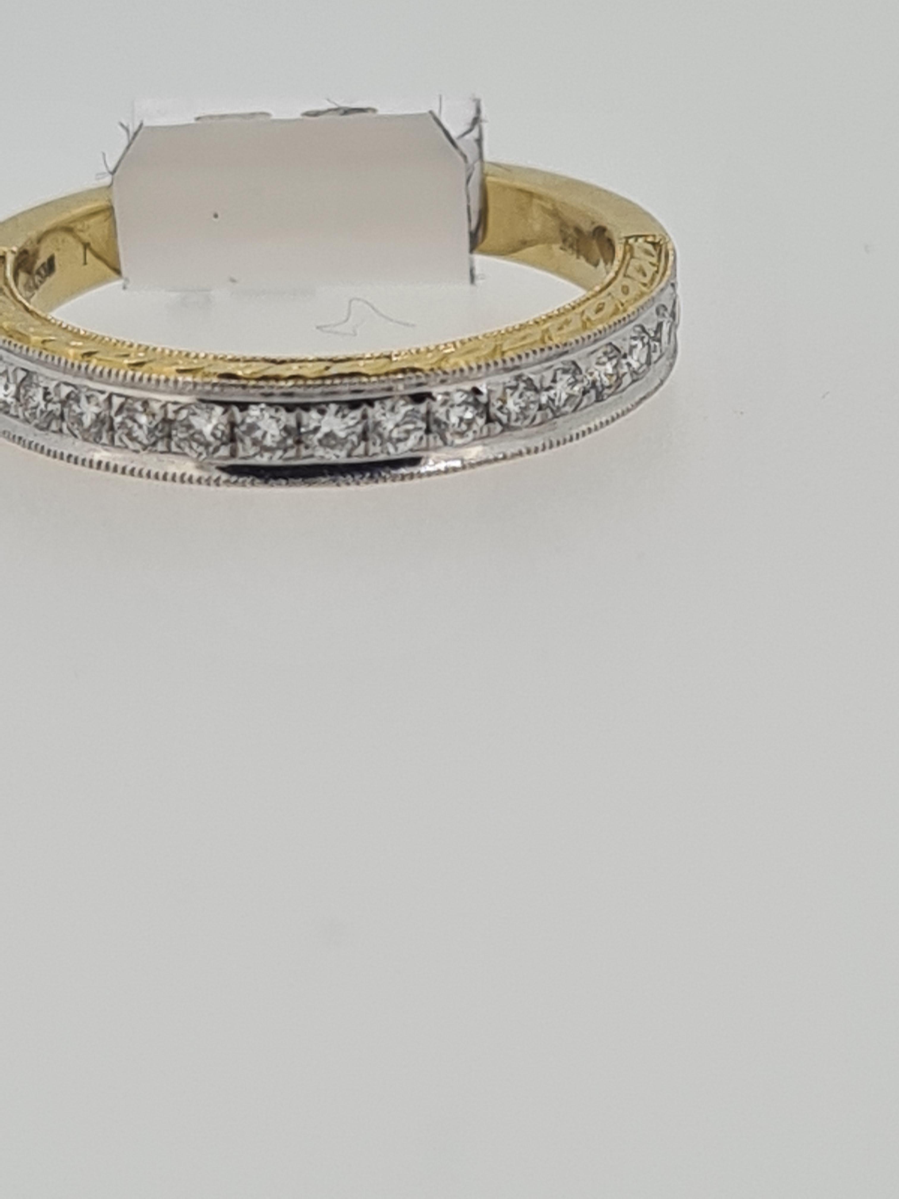 19ct uk hallmark diamond eternity band - Image 4 of 4