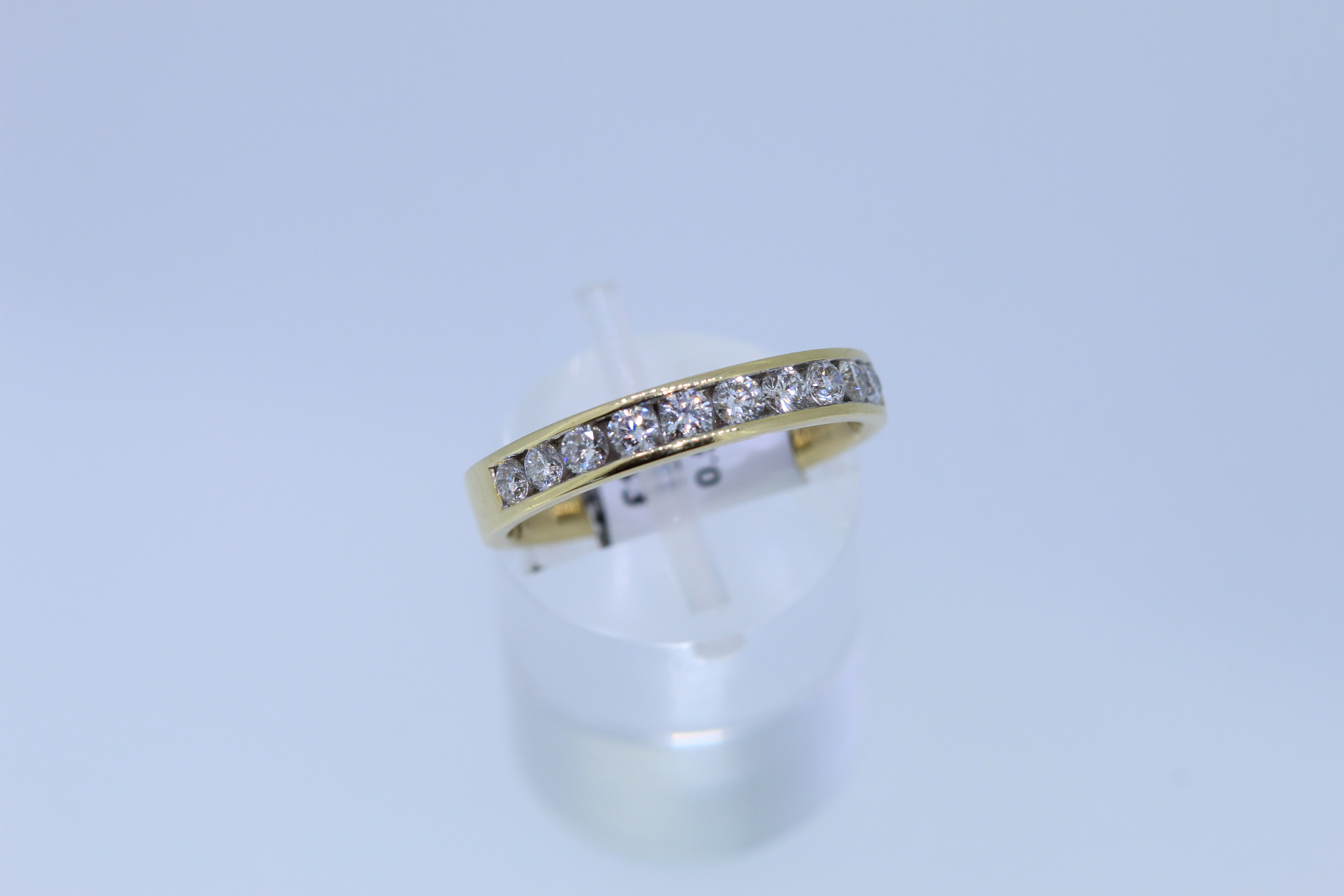 18ct Hallmark Canadion Diamonds Half Eternity Ring