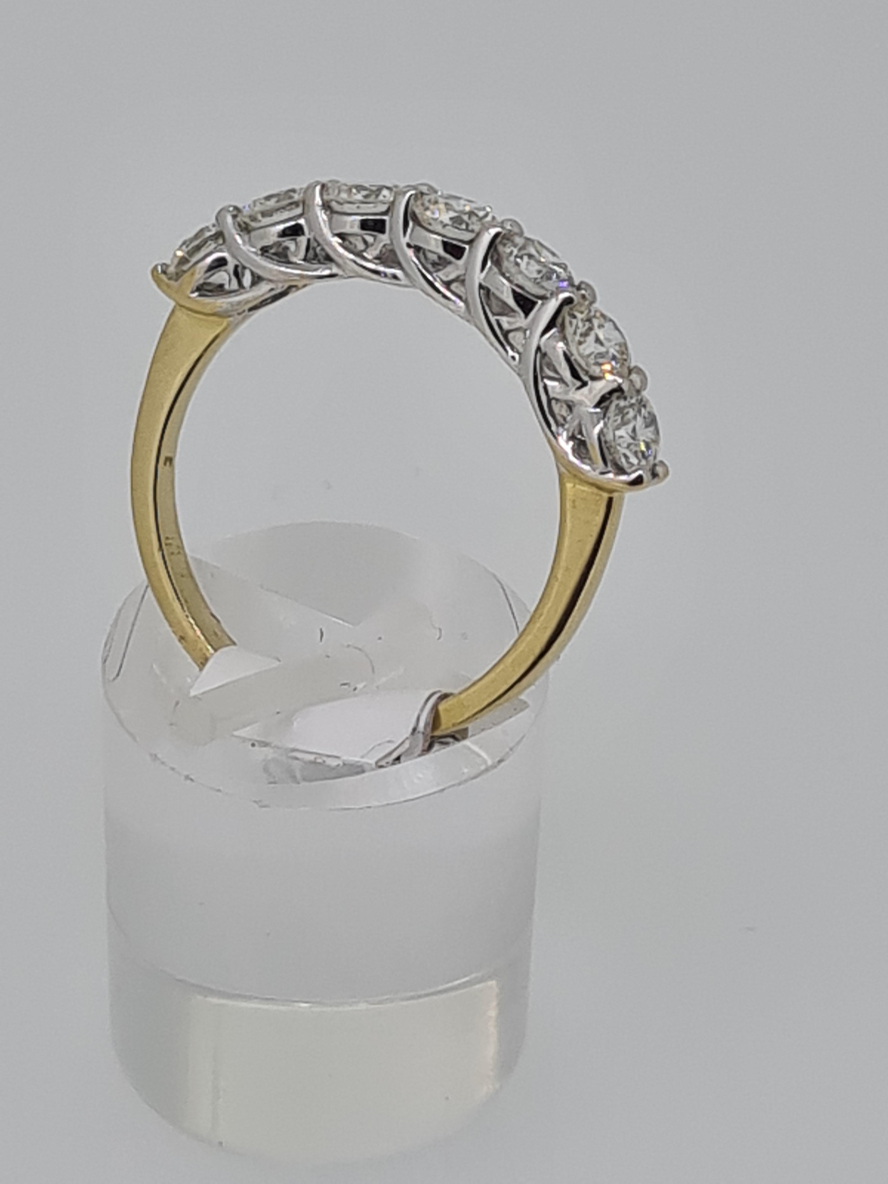 18ct yellow and white gold diamond ring - Image 2 of 4