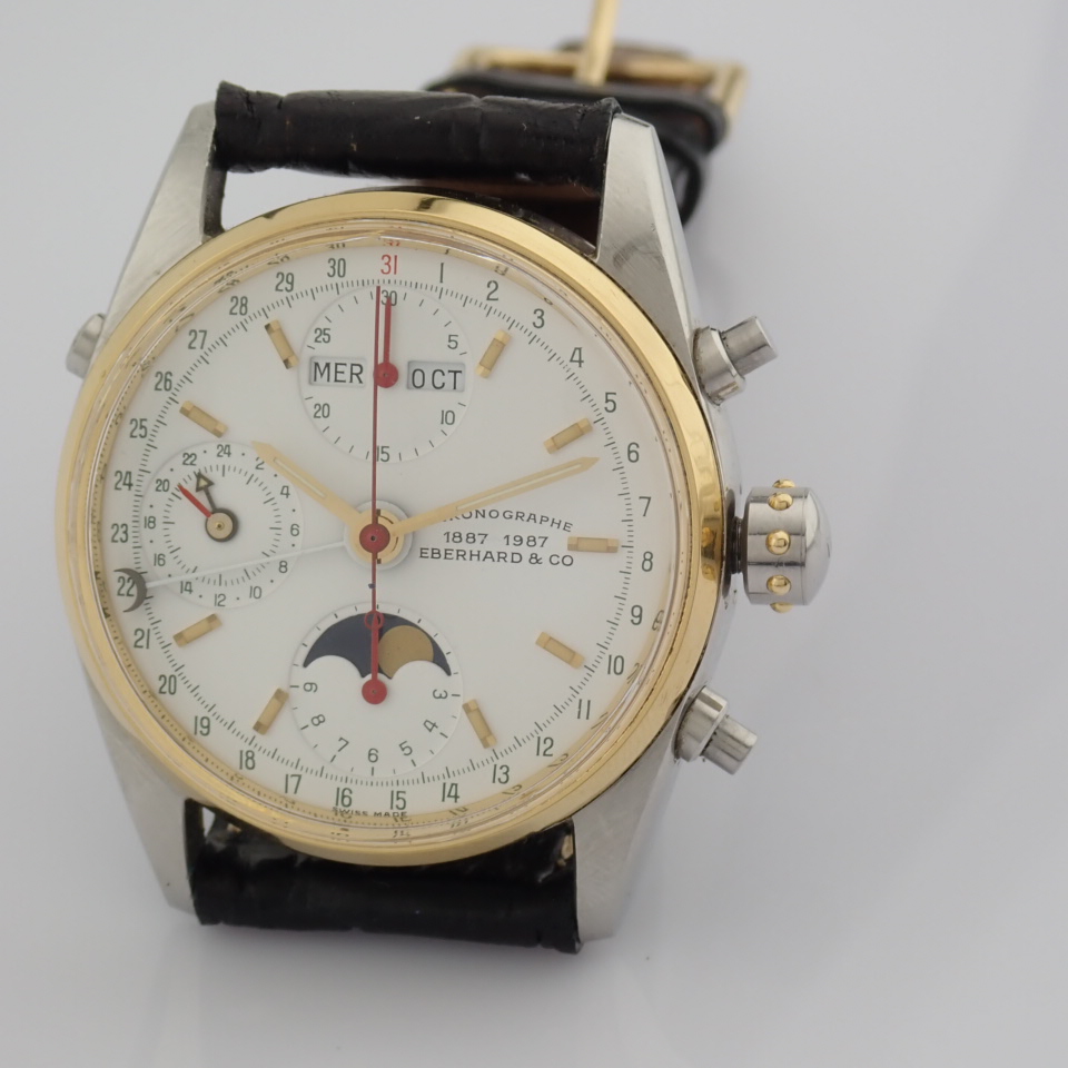 Eberhard & Co. / 32012/A - Gentlmen's Steel Wrist Watch - Image 4 of 15
