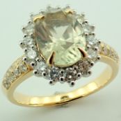 18K Diaspore Color Change Ring- Total 2,70 ct