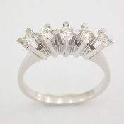 14 kt. White gold - Ring - 0.51 ct Diamond