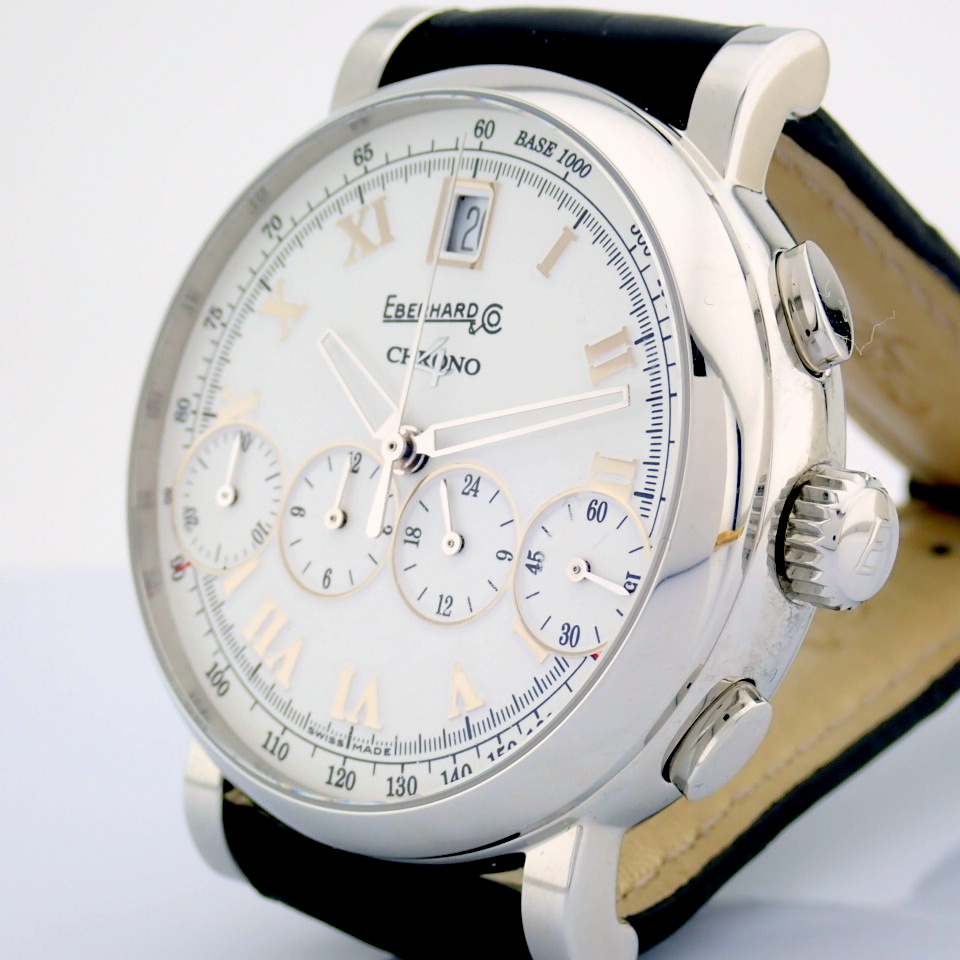 Eberhard & Co. / Chrono 4 Bellissimo 37 jewels - Gentlmen's Steel Wrist Watch - Image 3 of 10