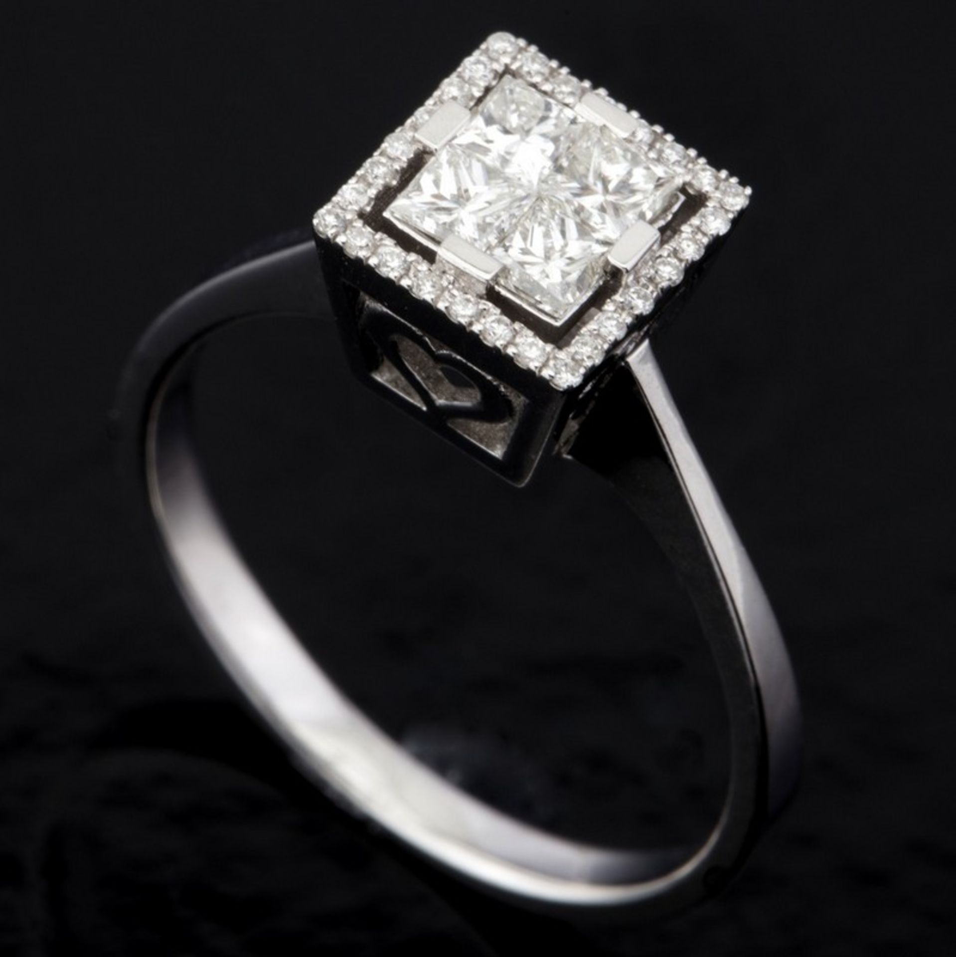 14 kt. White gold - Ring - 0.47 ct Diamond - Image 2 of 8